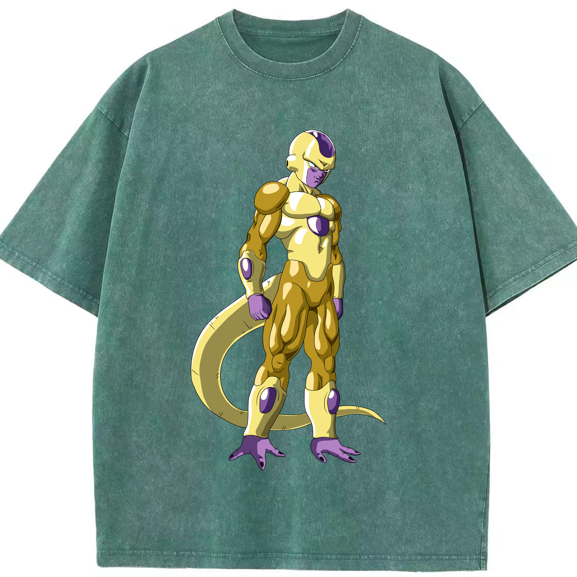 （画像用） ドラゴンボール フリーザ DRAGON BALL Frieza 綿100% ヴィンテージ風 半袖Tシャツ（フロントプリント）